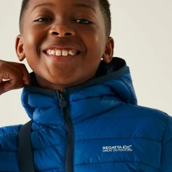 Kids' Hooded Marizion Baffled Jacket | Navy Blue