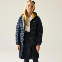 Kids' Hooded Marizion Baffled Jacket | Navy Blue