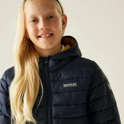 Kids' Hooded Marizion Baffled Jacket | Navy Blue