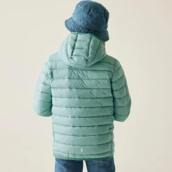 Kids' Hooded Marizion Baffled Jacket | Green