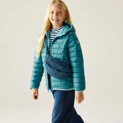 Kids' Hooded Marizion Baffled Jacket | Navy Blue