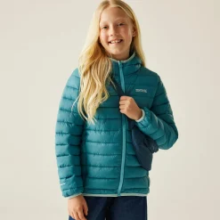 Kids' Hooded Marizion Baffled Jacket | Navy Blue