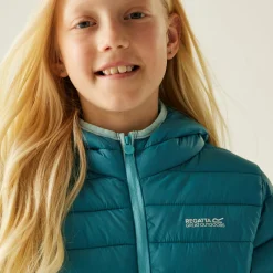 Kids' Hooded Marizion Baffled Jacket | Navy Blue