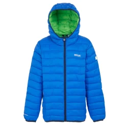 Kids' Hooded Marizion Baffled Jacket | Olympian Blue Green Flash