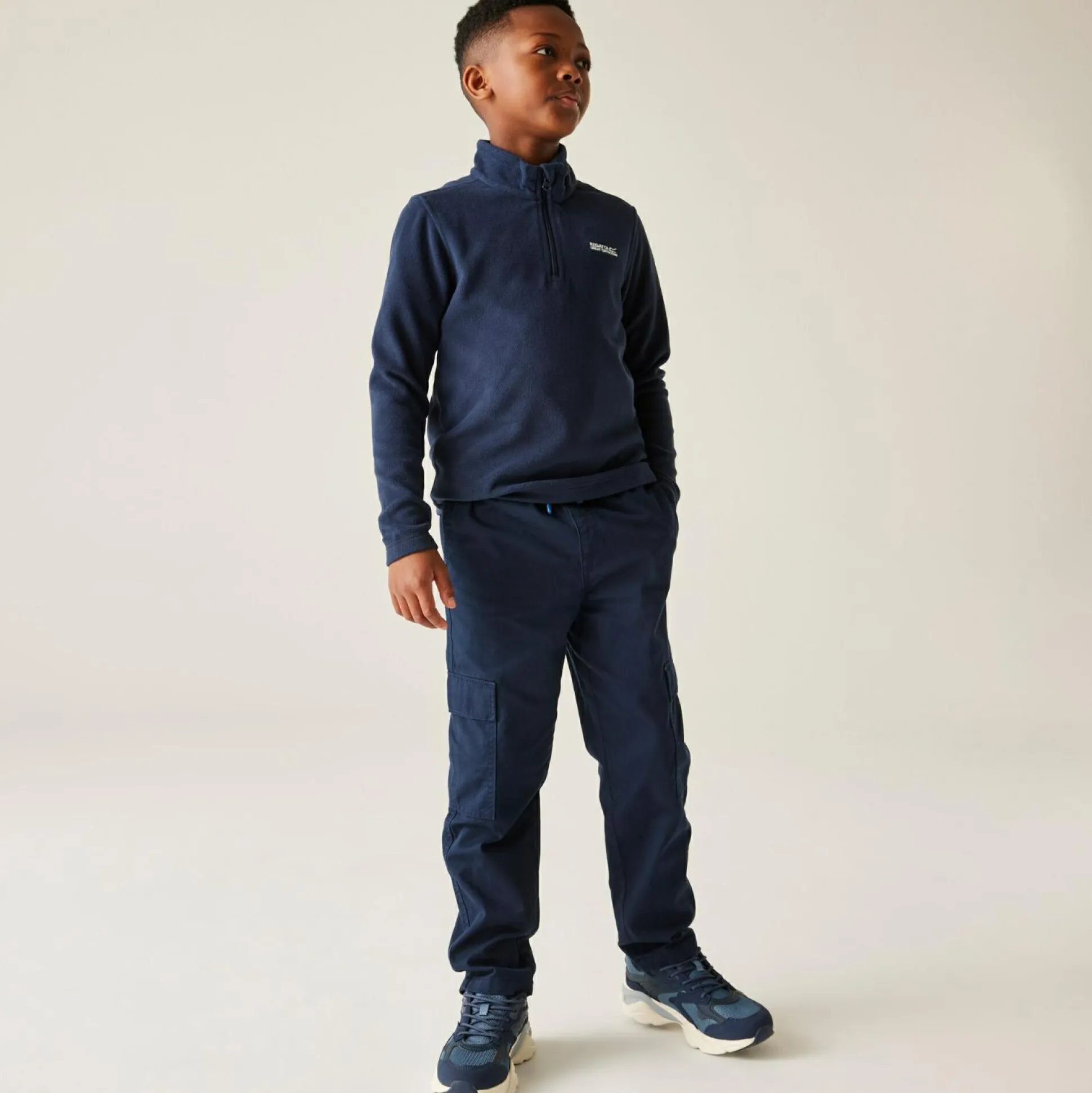 Kids' Hot Shot II Half Zip Fleece | Navy Blue