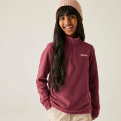 Kids' Hot Shot II Half Zip Fleece | Dark Pimento