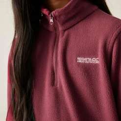 Kids' Hot Shot II Half Zip Fleece | Dark Pimento