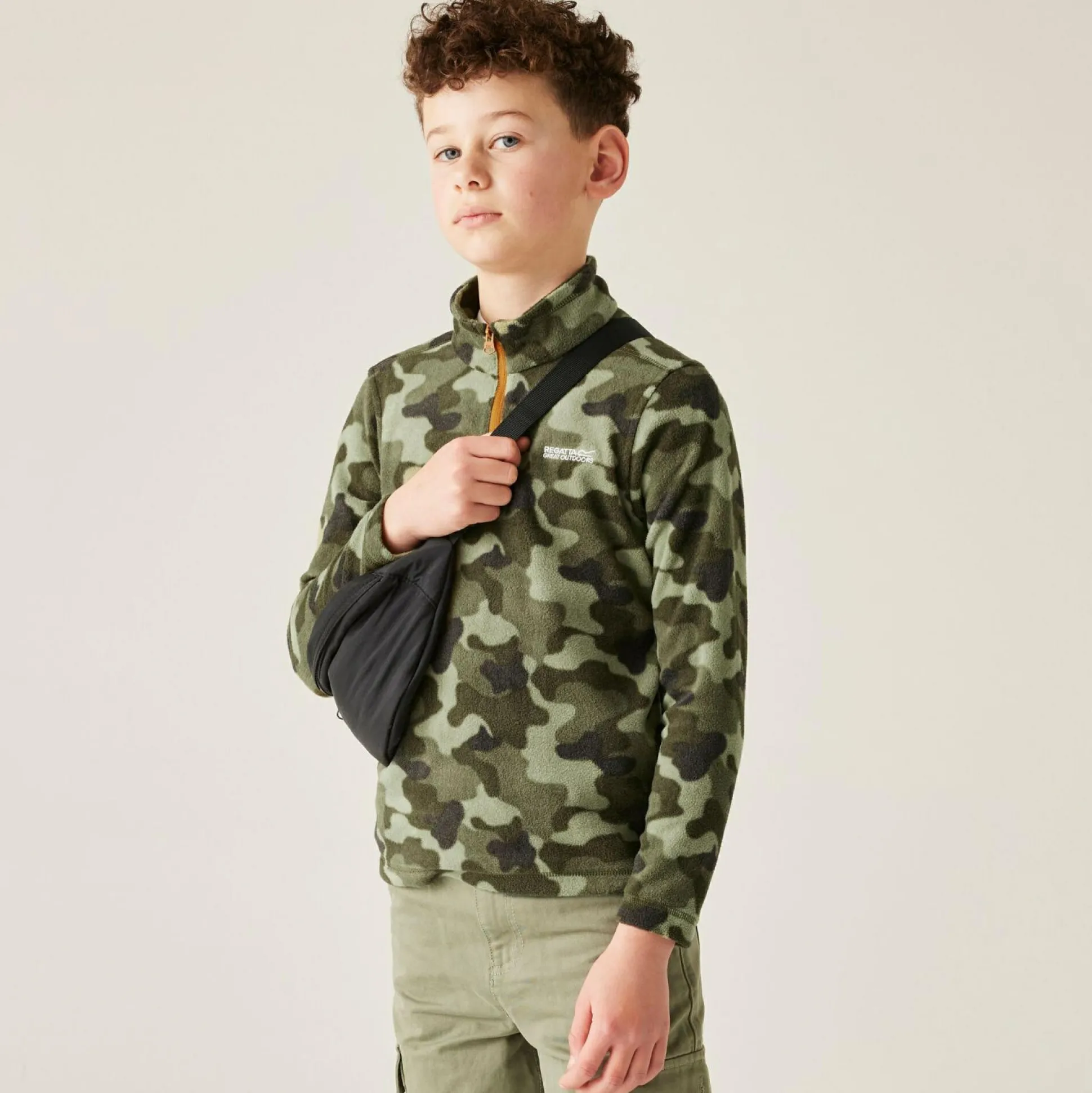 Kids' Hot Shot II Half Zip Fleece | Olive Green