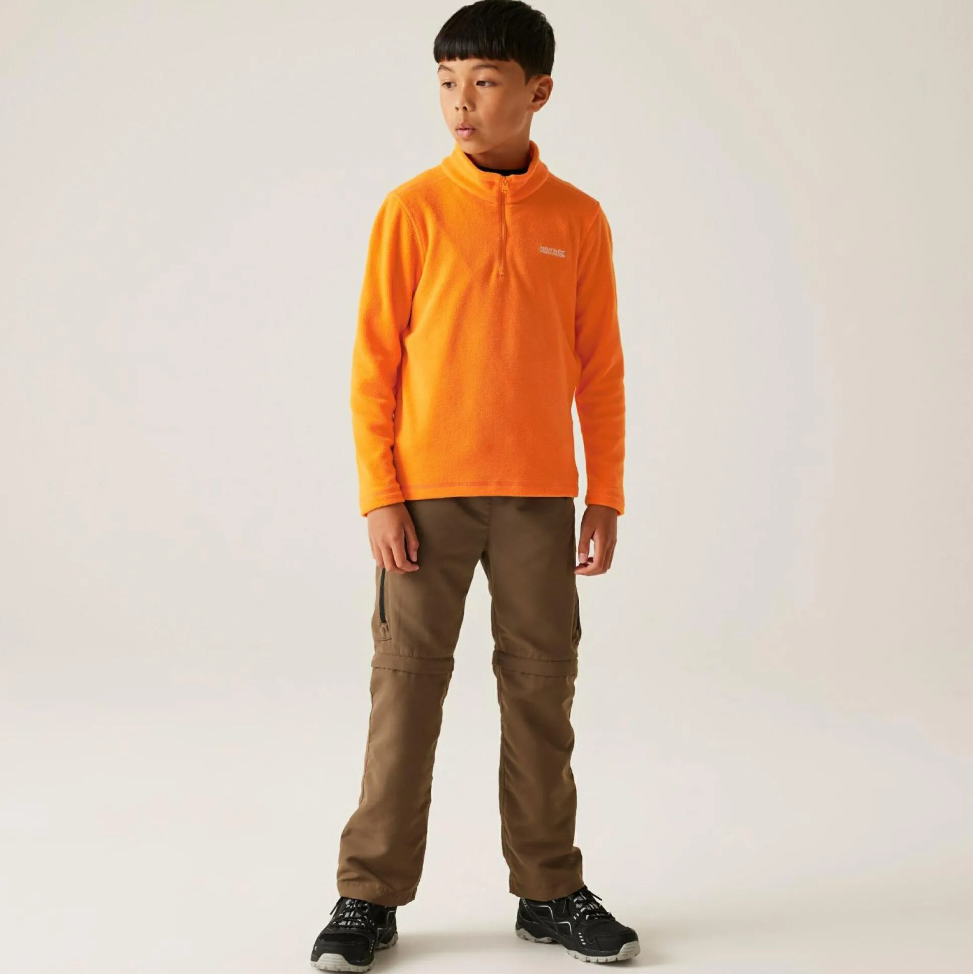 Kids' Hot Shot II Half Zip Fleece | Bright Marigold
