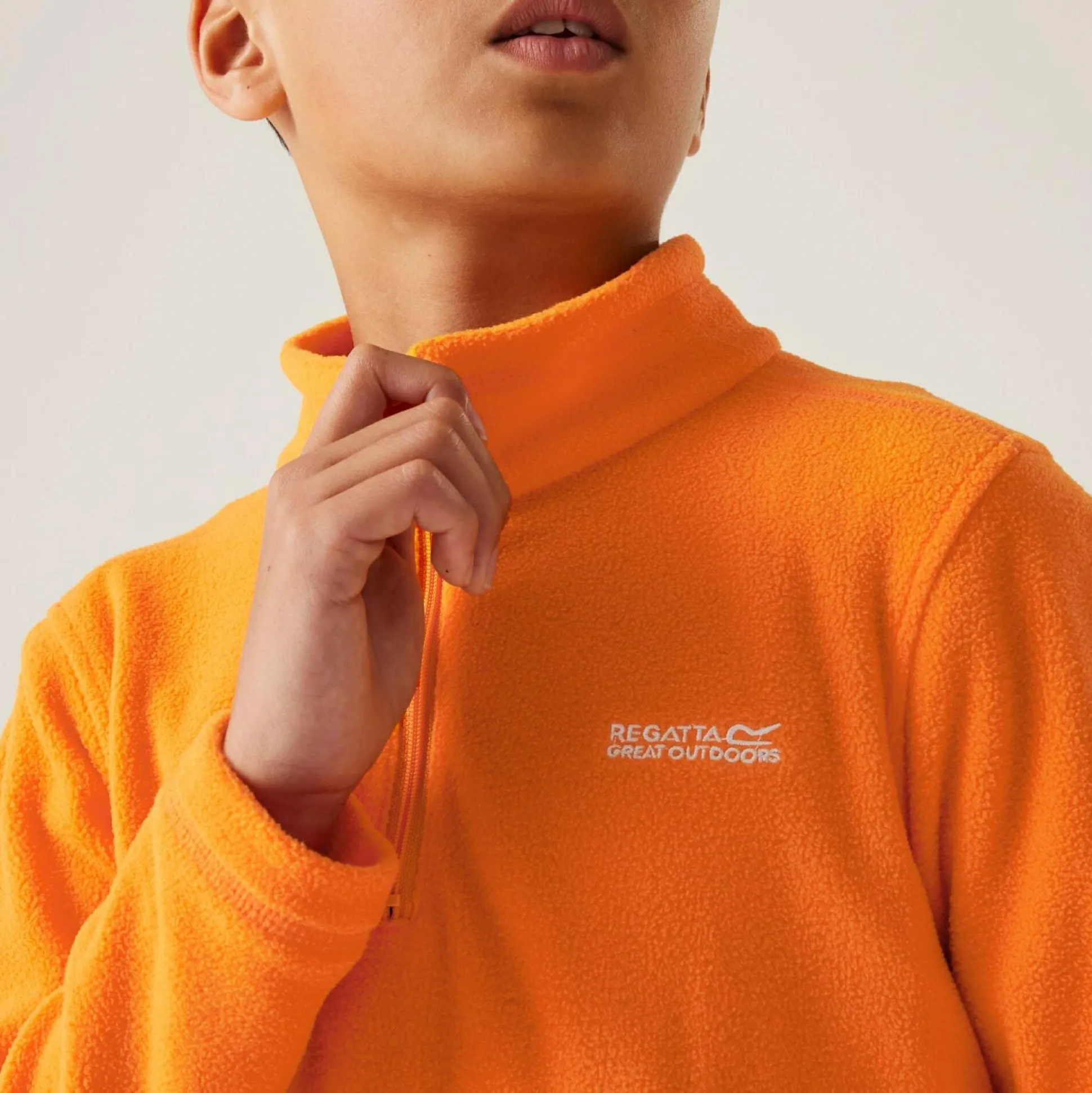 Kids' Hot Shot II Half Zip Fleece | Bright Marigold