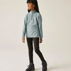 Kids' Hot Shot Marl Half Zip Fleece | Green