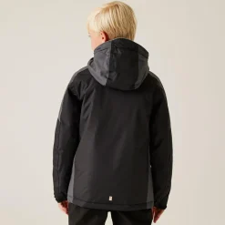 Kids' Hurdle V Waterproof Jacket | Black Seal Grey