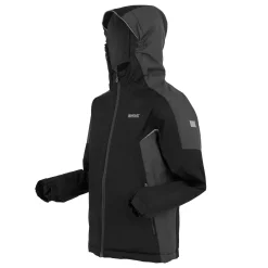 Kids' Hurdle V Waterproof Jacket | Black Seal Grey