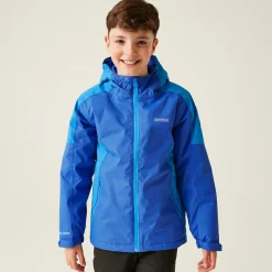 Kids' Hurdle V Waterproof Jacket | Olympian Blue Hydro Blue