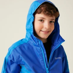 Kids' Hurdle V Waterproof Jacket | Olympian Blue Hydro Blue