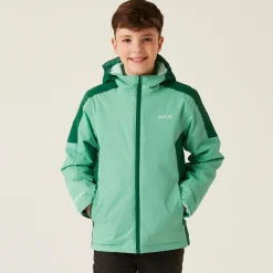 Kids' Hurdle V Waterproof Jacket | Dusty Green Rain Forest