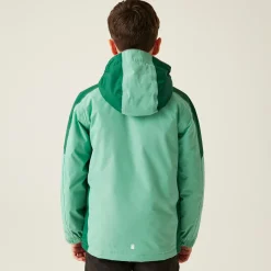 Kids' Hurdle V Waterproof Jacket | Dusty Green Rain Forest