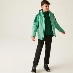 Kids' Hurdle V Waterproof Jacket | Dusty Green Rain Forest
