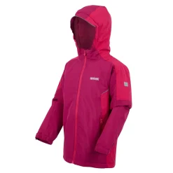 Kids' Hurdle V Waterproof Jacket | Berry Pink Pink Potion