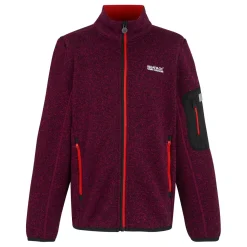 Kids' Junior Newhill Full Zip Fleece | Dark Pimento