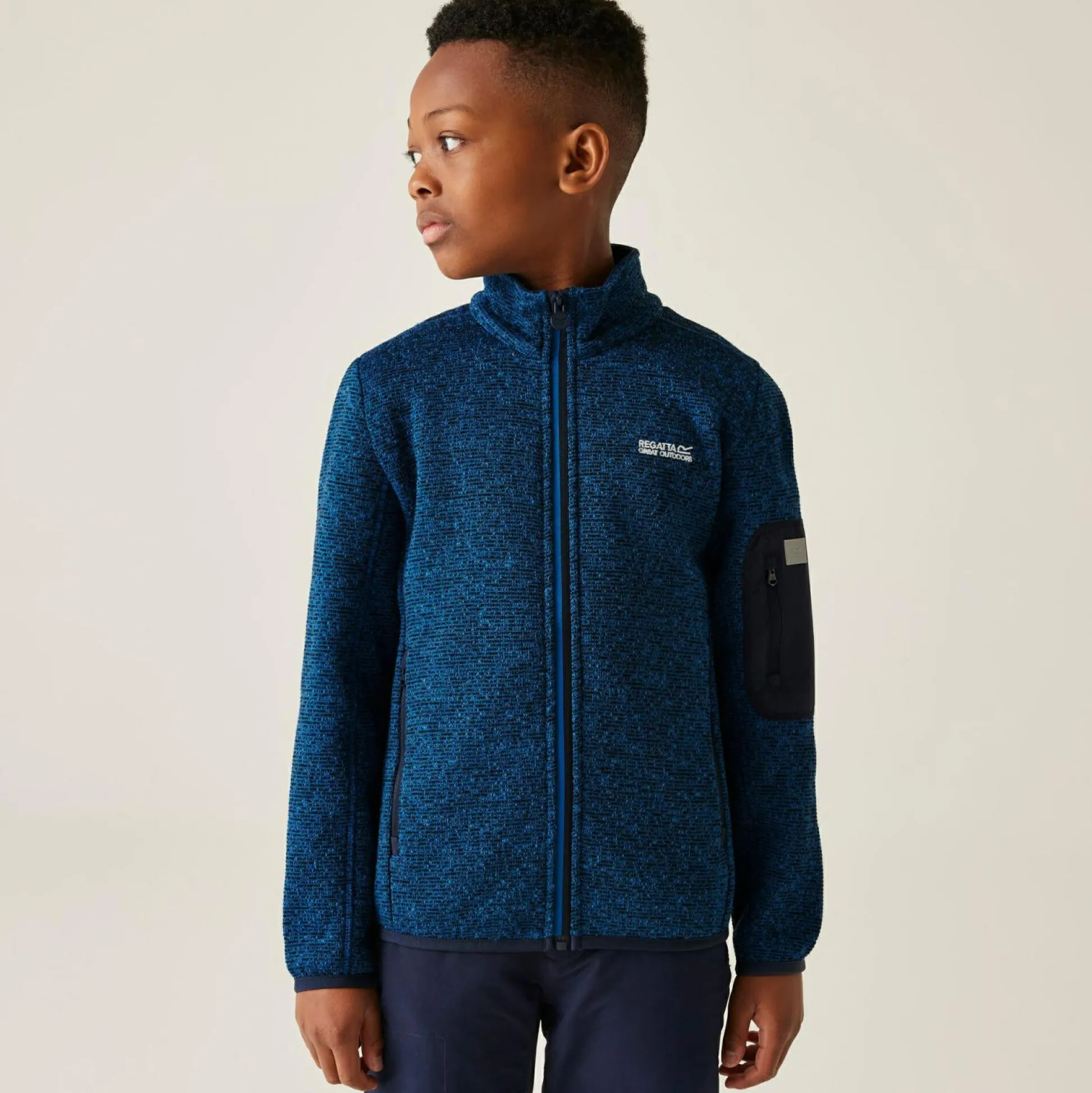 Kids' Junior Newhill Full Zip Fleece | Blue