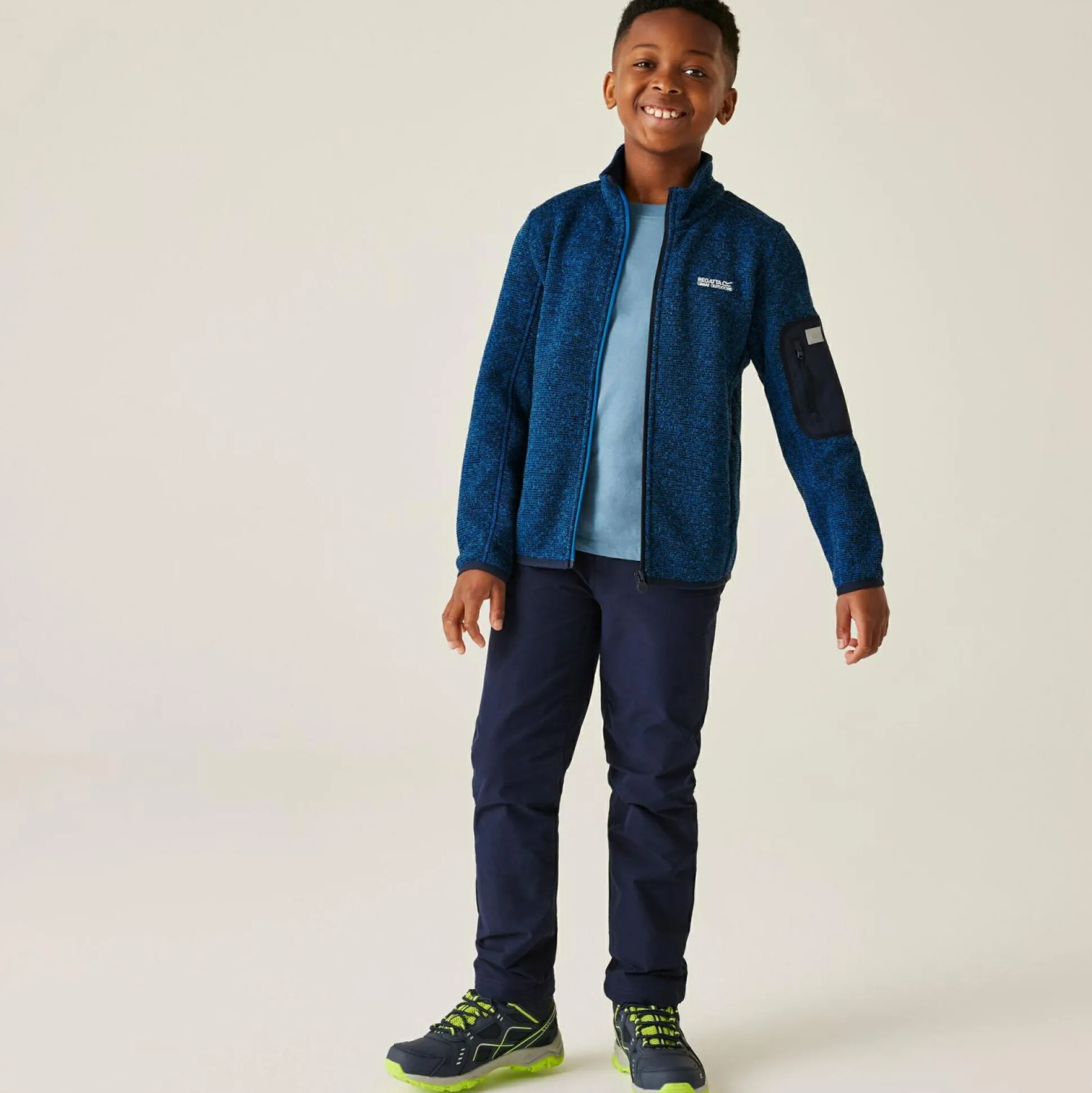 Kids' Junior Newhill Full Zip Fleece | Blue