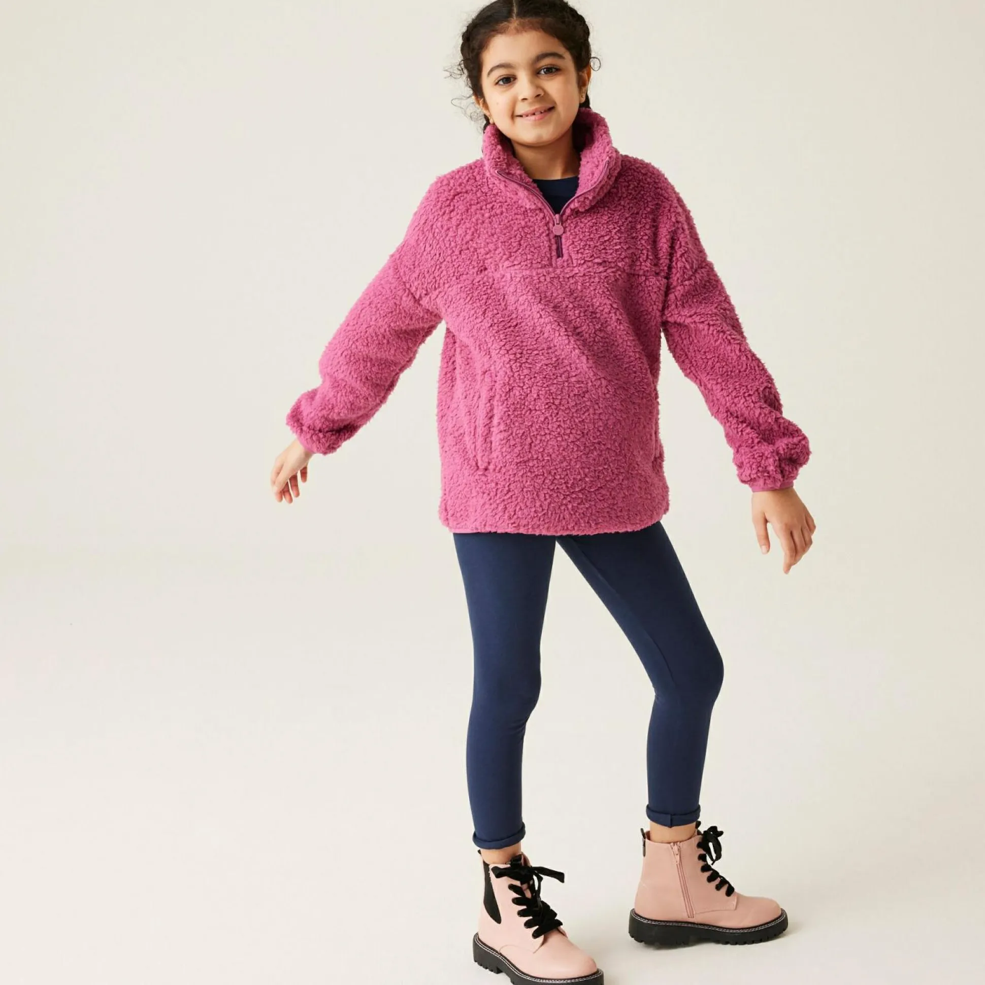 Kids' Kaliza Half Zip Fleece | Violet