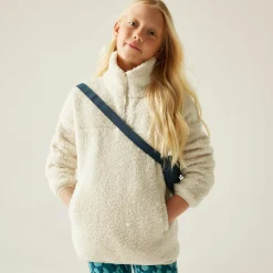 Kids' Kaliza Half Zip Fleece | Light Vanilla