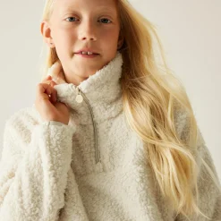 Kids' Kaliza Half Zip Fleece | Light Vanilla