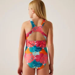 Kids' Katrisse Swimming Costume | Tropical Leaf Print