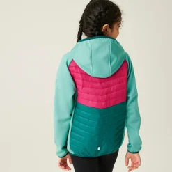 Kids' Kielder Hybrid VIII Jacket | Dusty Green Deep Pink