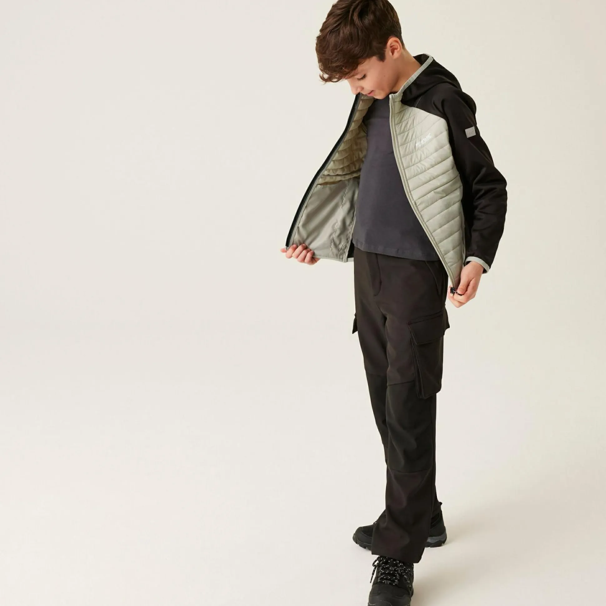 Kids' Kielder Hybrid VIII Jacket | Black Abbeystone