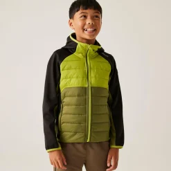 Kids' Kielder IX Hybrid Jacket | Nephrite Green Grenoble Green Black