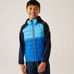 Kids' Kielder IX Hybrid Jacket | Olympian Blue Elysium Blue Navy Tango Tangerine