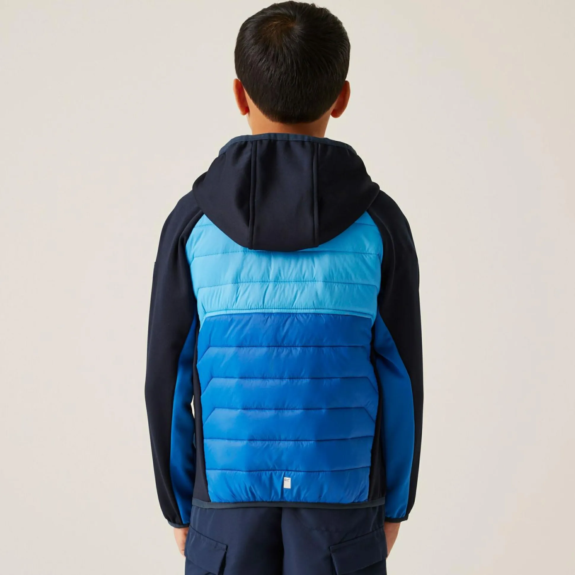 Kids' Kielder IX Hybrid Jacket | Olympian Blue Elysium Blue Navy Tango Tangerine