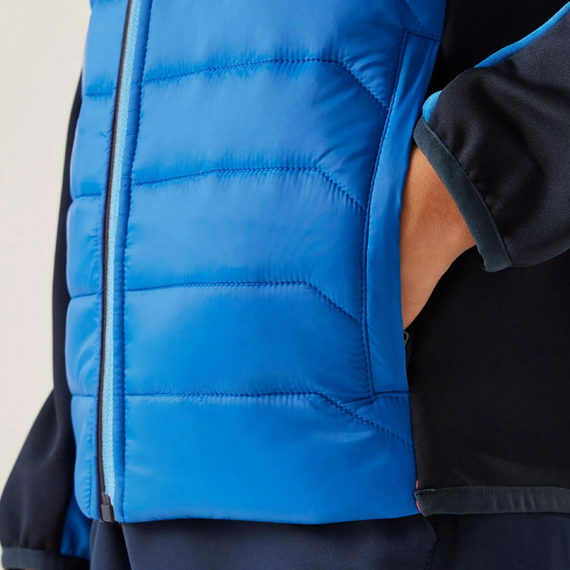 Kids' Kielder IX Hybrid Jacket | Olympian Blue Elysium Blue Navy Tango Tangerine
