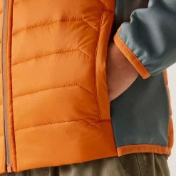 Kids' Kielder IX Hybrid Jacket | Fox Bright Marigold Stormy Weather