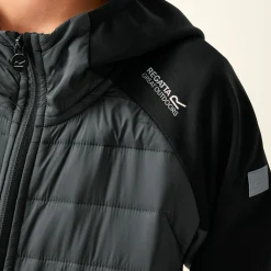 Kids' Kielder IX Hybrid Jacket | Black Seal Grey