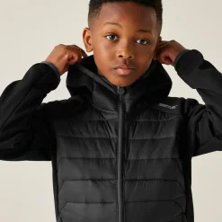 Kids' Kielder IX Hybrid Jacket | Black Seal Grey