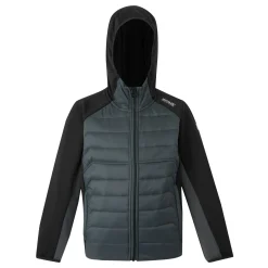 Kids' Kielder IX Hybrid Jacket | Black Seal Grey