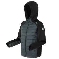 Kids' Kielder IX Hybrid Jacket | Black Seal Grey