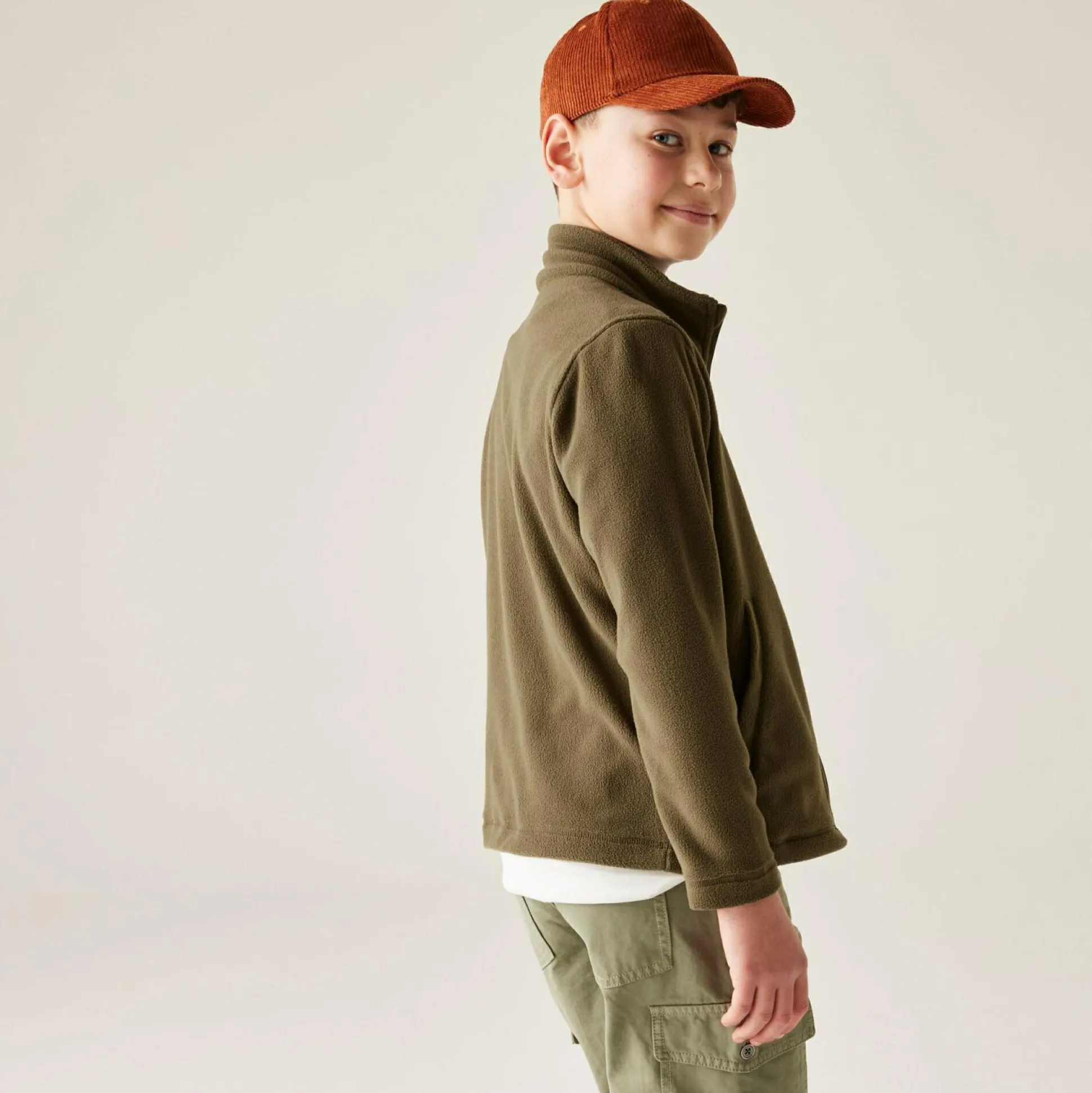 Kids' King II Full Zip Fleece | Olive Night