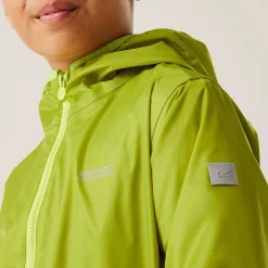 Kids' Lever II Waterproof Packaway Jacket | Grenoble Green Wild Lime