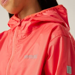 Kids' Lever II Waterproof Packaway Jacket | Peach Bloom