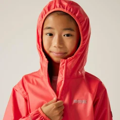 Kids' Lever II Waterproof Packaway Jacket | Peach Bloom