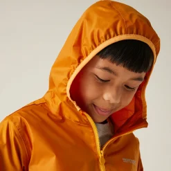 Kids' Lever II Waterproof Packaway Jacket | Fox Bright Marigold