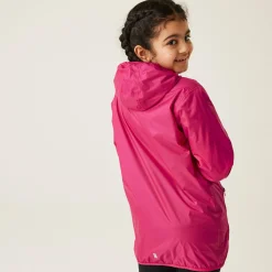 Kids' Lever II Waterproof Packaway Jacket | Pink Potion