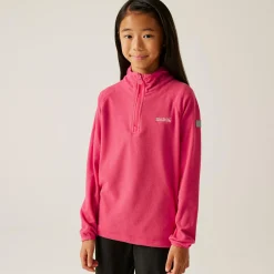 Kids' Loco Half Zip Fleece | Raspberry Pink