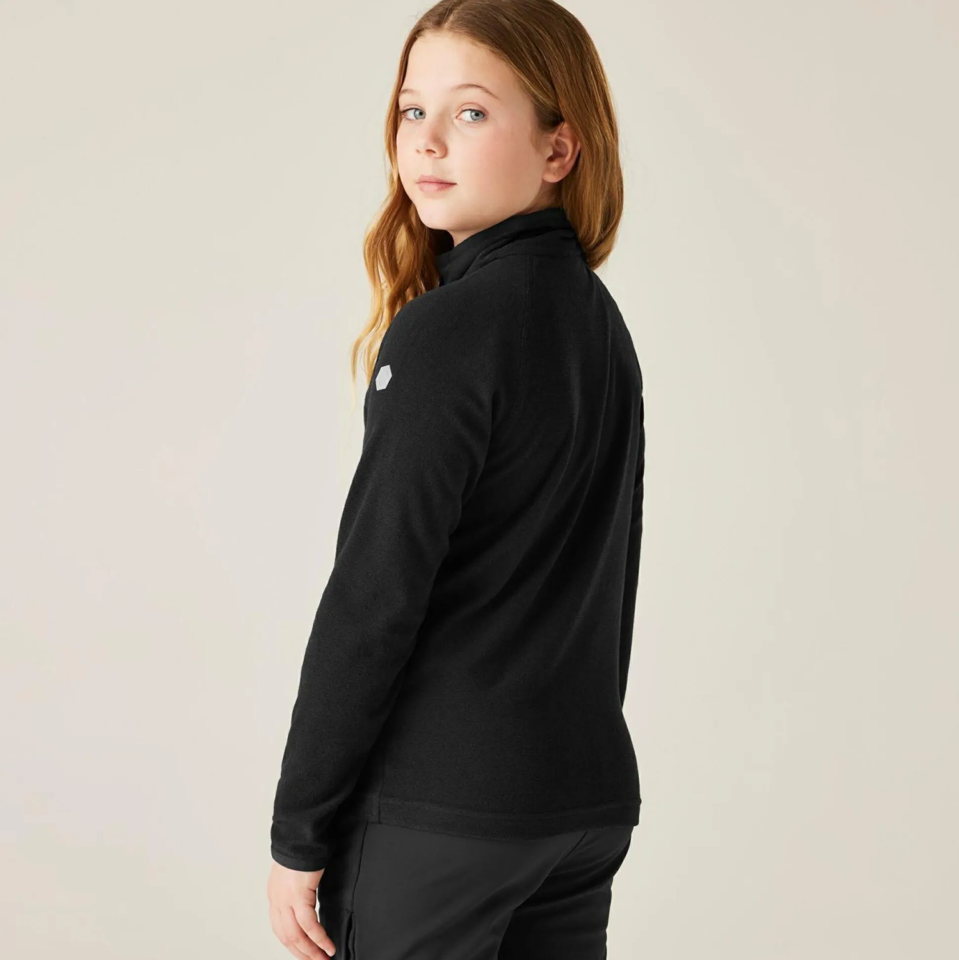 Kids' Loco Half Zip Fleece | Black