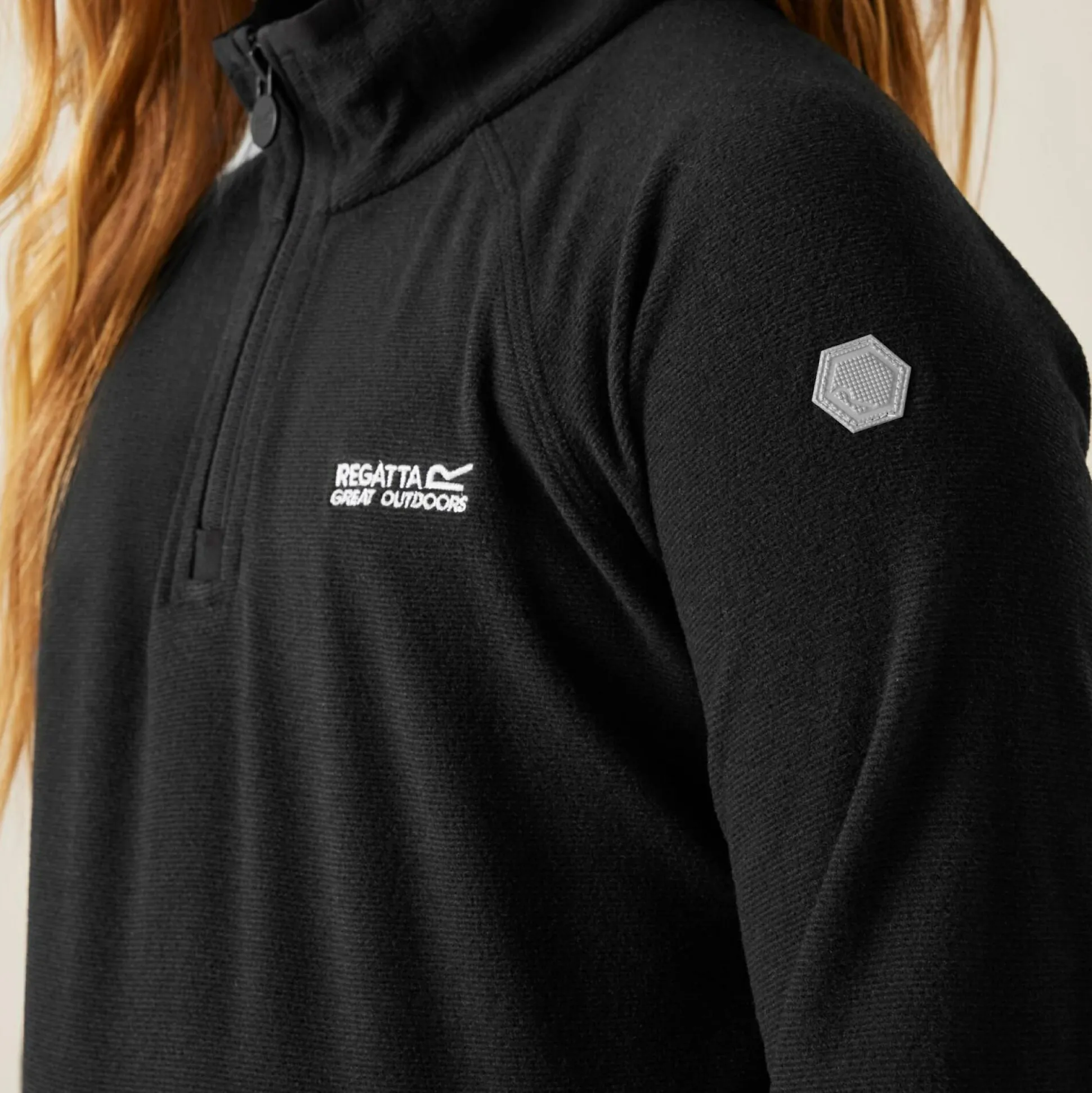 Kids' Loco Half Zip Fleece | Black